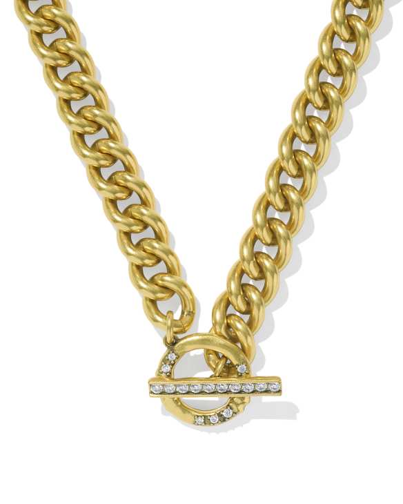 Whitley Chain Necklace in Vintage Gold