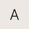 Beau Letter A Pendant Necklace in Vintage Gold