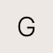 Beau Letter G Pendant Necklace in Vintage Gold