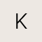 Beau Letter K Pendant Necklace in Vintage Gold