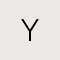 Letter Y Coin Charm in 18k Gold Vermeil