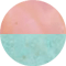 Flynn Vintage Gold Bolo Necklace in Teal Pink Mix